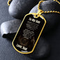 To My Son from Dad | Believe Dog Tag