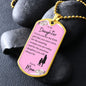 To My Daughter from Mom | Pink Dog Tag