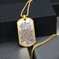 Daily Opportunity Prayer | Inspirational Dog Tag