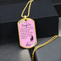 To My Daughter from Mom | Pink Dog Tag