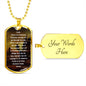 Prayer for Direction | Inspirational Dog Tag