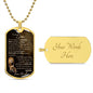 To My Son from Dad | Old Lion Dog Tag