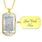 Before Work Prayer | Inspirational Dog Tag