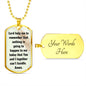 Prayer for Hard Times | Inspirational Dog Tag