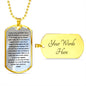 Pillar of Support | Inspirational Dog Tag