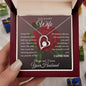 To My Beautiful Wife | Rose Forever Love Necklace