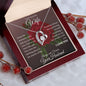 To My Beautiful Wife | Rose Forever Love Necklace