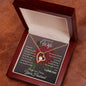 To My Beautiful Wife | Rose Forever Love Necklace