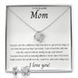 To my Beautiful Mom | Love Knot Earring & Necklace Set