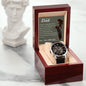 To My Dad from Daughter | True Love Men's Openwork Watch