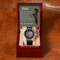 To My Dad from Daughter | True Love Men's Openwork Watch