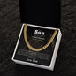 To my Son from Mom | Cuban Link Chain