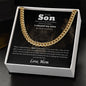 To my Son from Mom | Cuban Link Chain