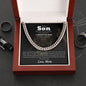 To my Son from Mom | Cuban Link Chain