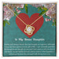 To My Bonus Daughter | Love Knot Necklace