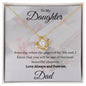 To My Daughter from Dad | Pages Love Knot Necklace