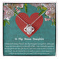To My Bonus Daughter | Love Knot Necklace