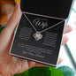 To My Beautiful Wife | Love Knot (black)