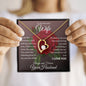 To My Beautiful Wife | Rose Forever Love Necklace