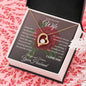 To My Beautiful Wife | Rose Forever Love Necklace