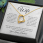 To My Beautiful Wife | Forever Love Necklace