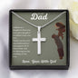 To My Dad from Daughter | True Love Cross Necklace