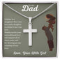 To My Dad from Daughter | True Love Cross Necklace