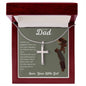 To My Dad from Daughter | True Love Cross Necklace