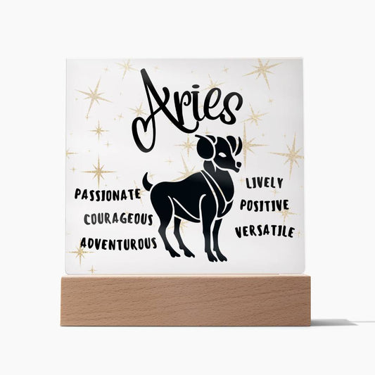 Aries Acrylic Plaque