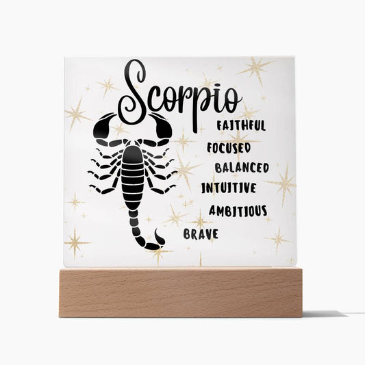 Scorpio Acrylic Plaque