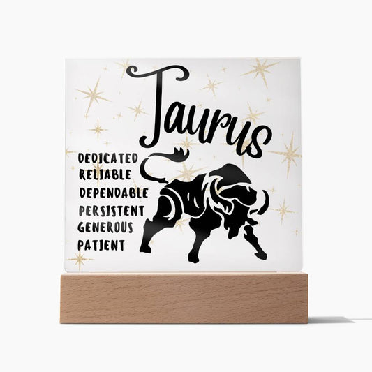 Taurus Acrylic Plaque