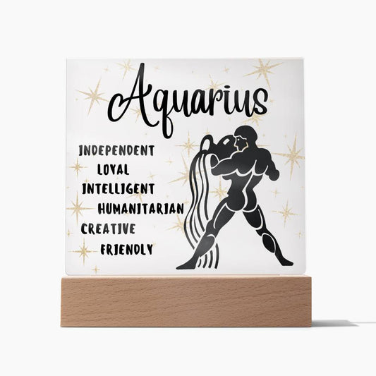 Aquarius Acrylic Plaque