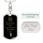 Mean Aquarius | Zodiac Dog Tag Keychain