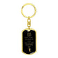 Mean Aquarius | Zodiac Dog Tag Keychain
