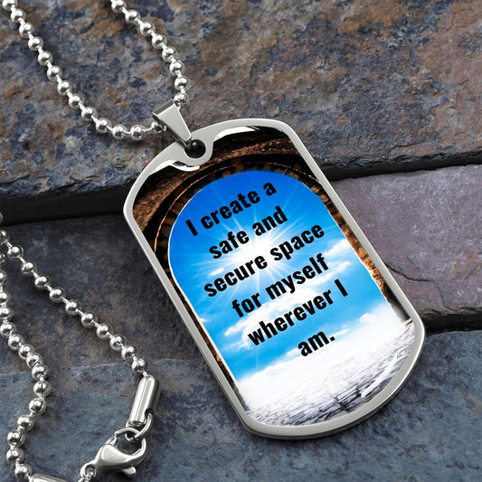 Safe Space | Daily Affirmation Dog Tag