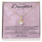 To My Daughter from Daddy | Alluring Beauty Necklace (pink)