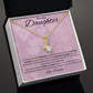 To My Daughter from Daddy | Alluring Beauty Necklace (pink)