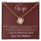 To My Wife | Love Knot Necklace (Auburn)