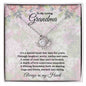To my Loving Grandma | Love Knot Necklace