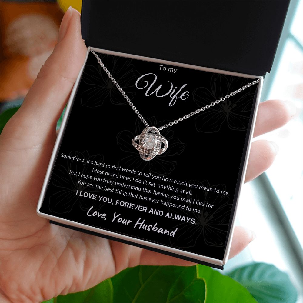 To My Wife | Love Knot Necklace