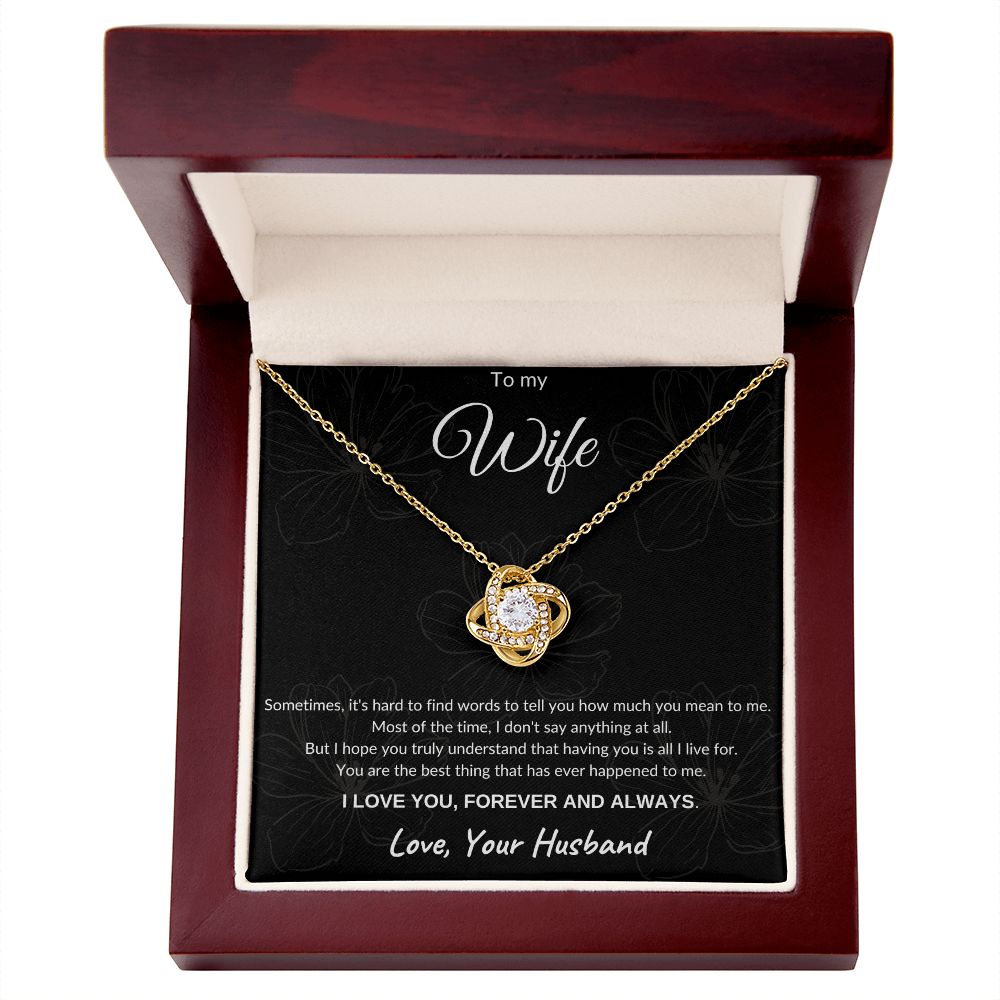 To My Wife | Love Knot Necklace