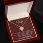 To My Wife | Love Knot Necklace (Auburn)