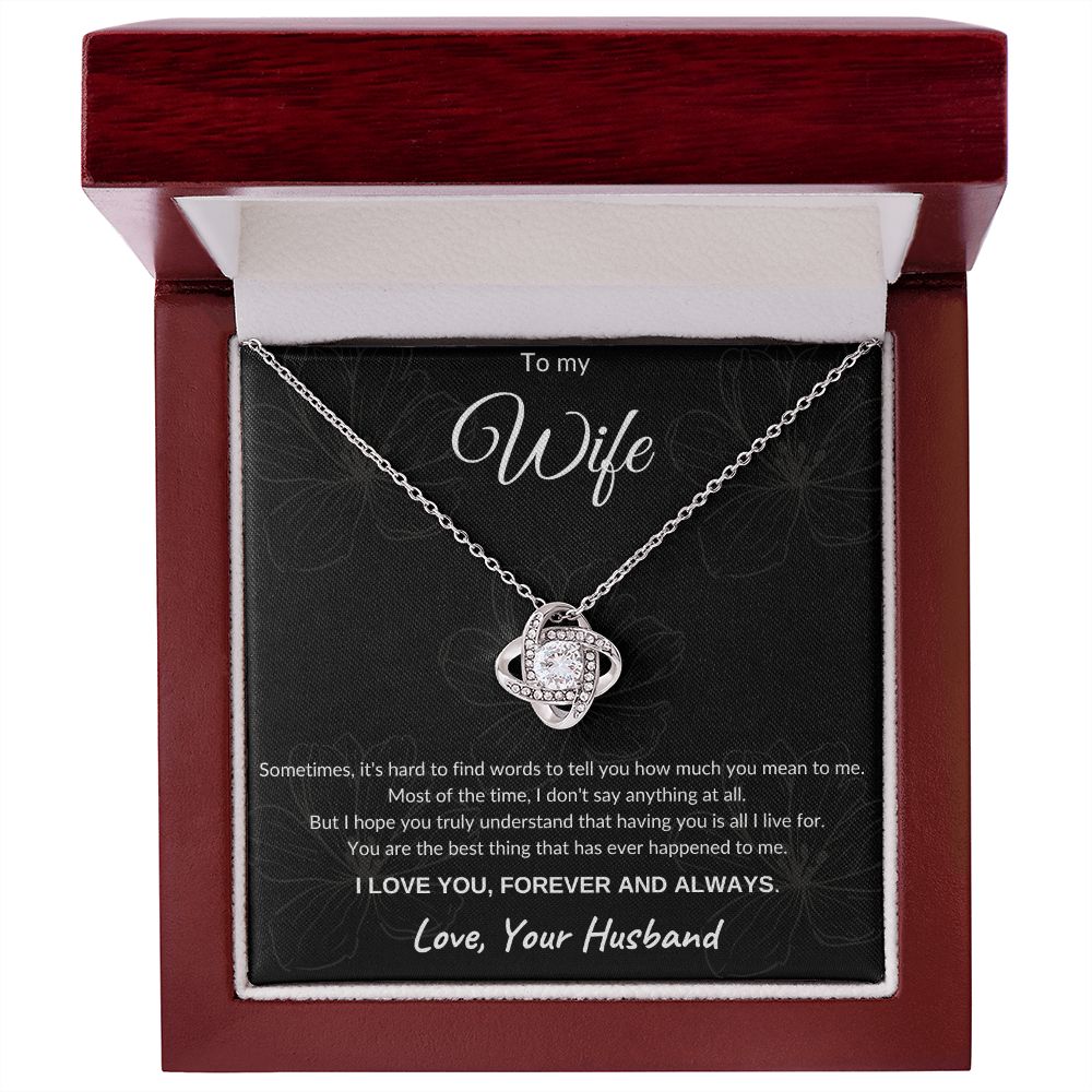 To My Wife | Love Knot Necklace