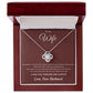 To My Wife | Love Knot Necklace (Auburn)