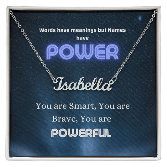 Powerful Name Necklace