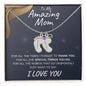 Amazing Mom | Engraved Birthstone Foot