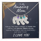 Amazing Mom | Engraved Birthstone Foot