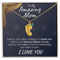Amazing Mom | Engraved Birthstone Foot