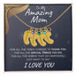 Amazing Mom | Engraved Birthstone Foot