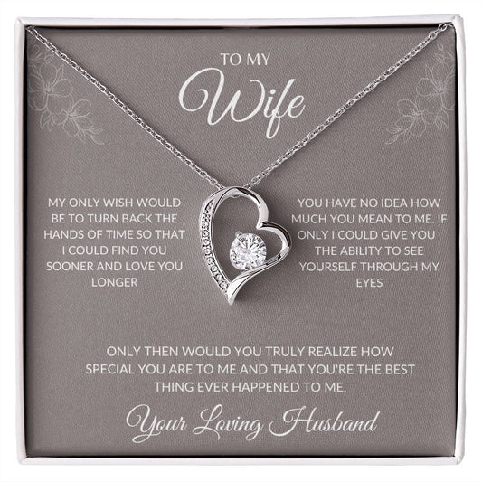 To My Wife | Only Wish Forever Love Necklace